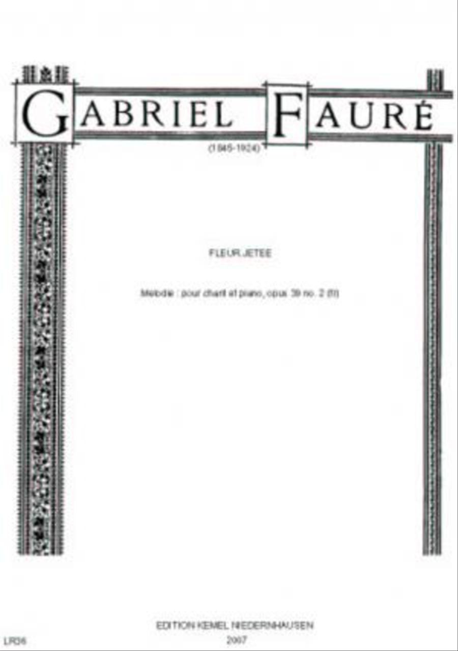 Fleur jetee [re mineur] Voice Solo scores gallery preview page 1