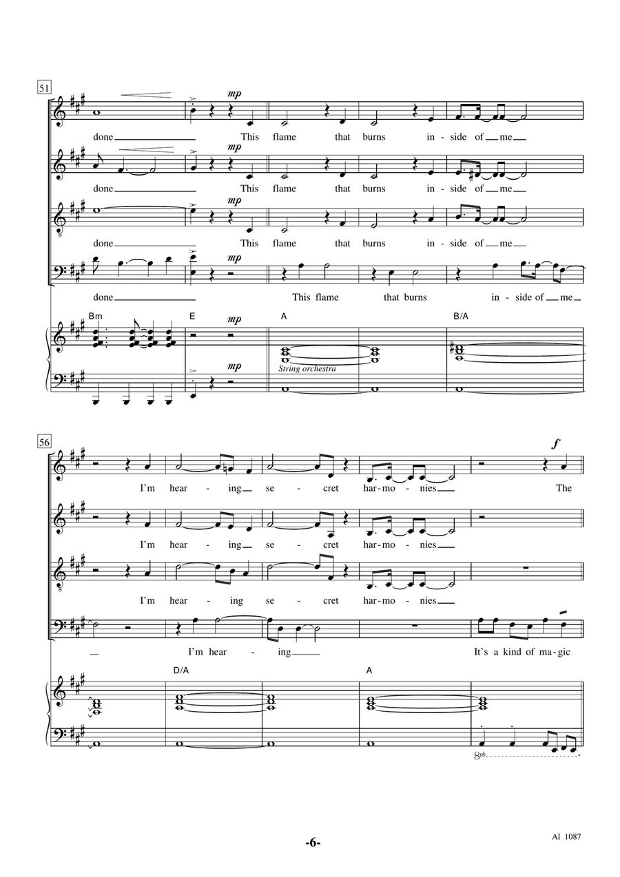 A Kind Of Magic 4-Part scores gallery preview page 6