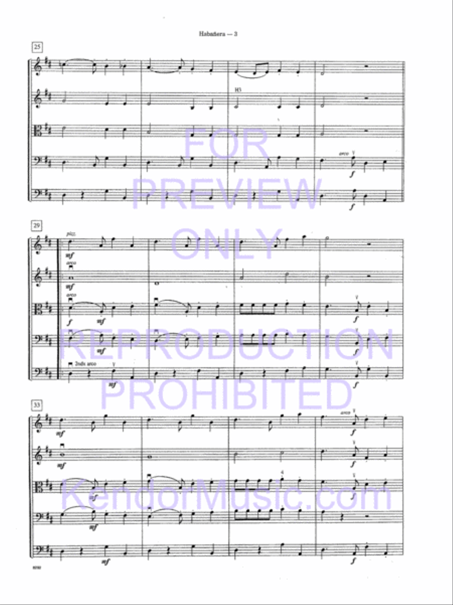 Habanera (from Carmen Suite #2) (Score) String Orchestra scores gallery preview page 6