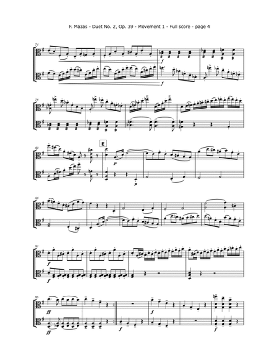 Mazas, F. Duo No. 2, Op. 39 For Two Violas image number null