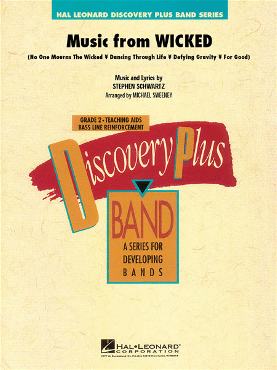 Music from “Wicked” Concert Band scores gallery preview page 1