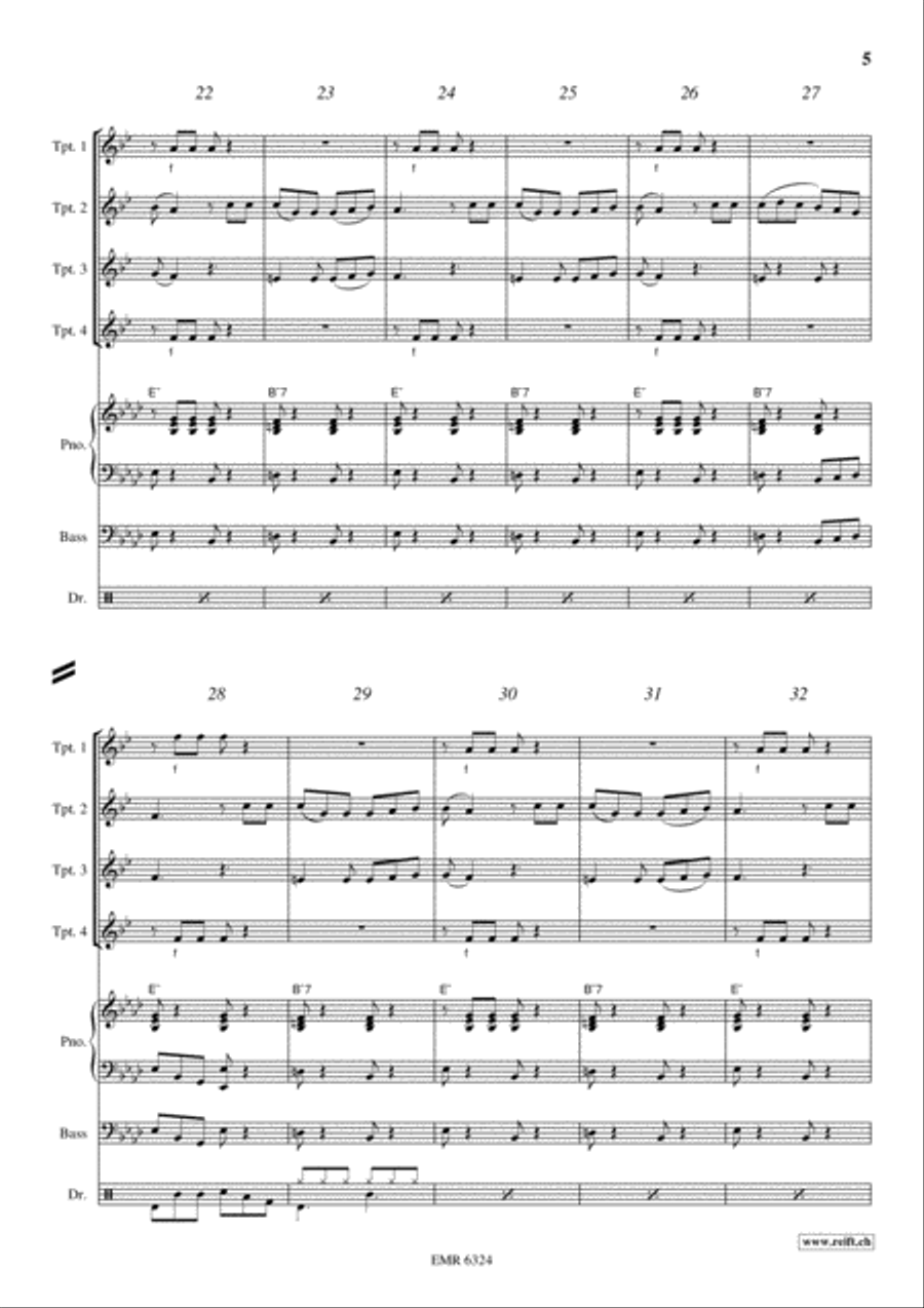 Mexican Hat Dance Trumpet scores gallery preview page 5