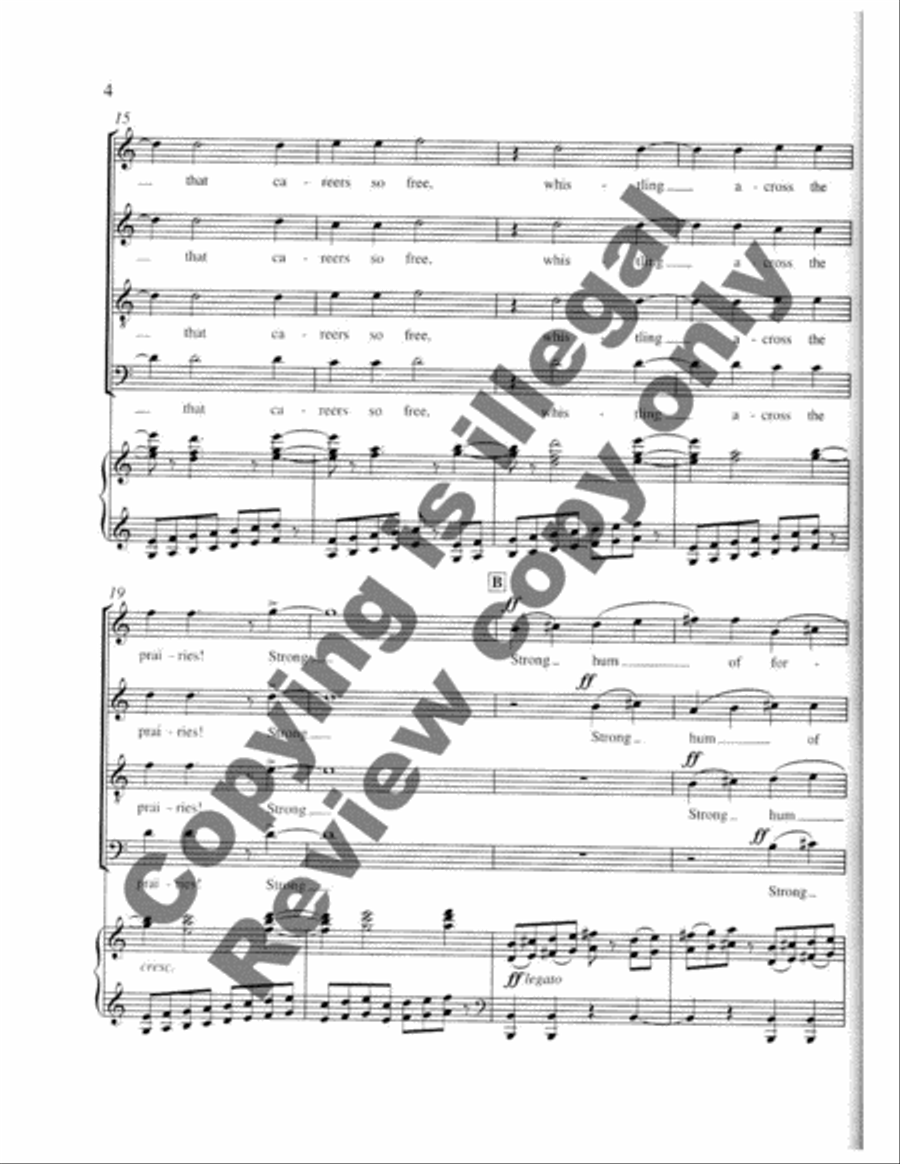 Proud Music of the Storm (English Piano/Choral Score) Divisi scores gallery preview page 7