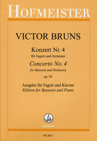 Konzert Nr. 4 fur Fagott und Orchester / KlA
