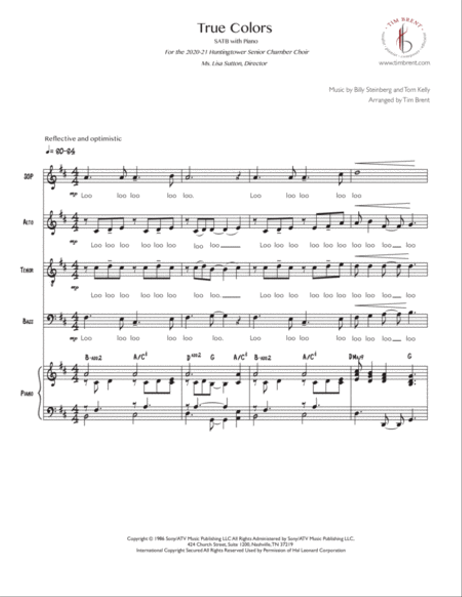 True Colors 4-Part scores gallery preview page 3