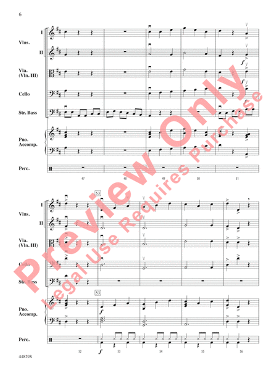 Uno, Dos, Bass! Uno, Dos, Bass! String Orchestra scores gallery preview page 7