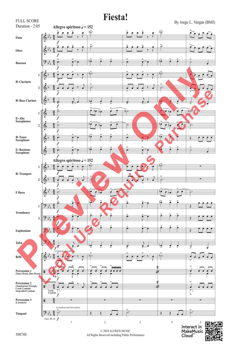 Fiesta! Concert Band scores gallery preview page 3