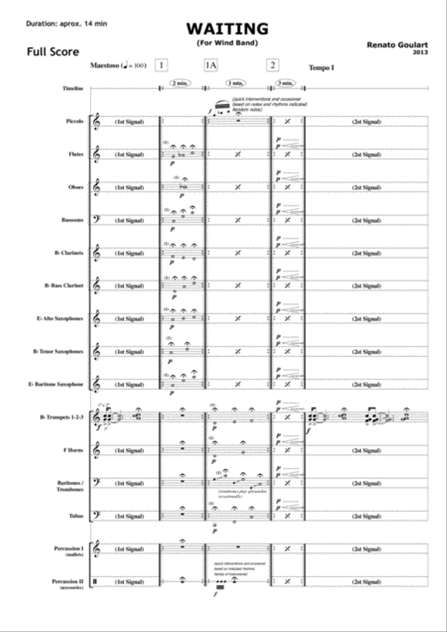 Waiting (for Wind Band) Concert Band scores gallery preview page 5