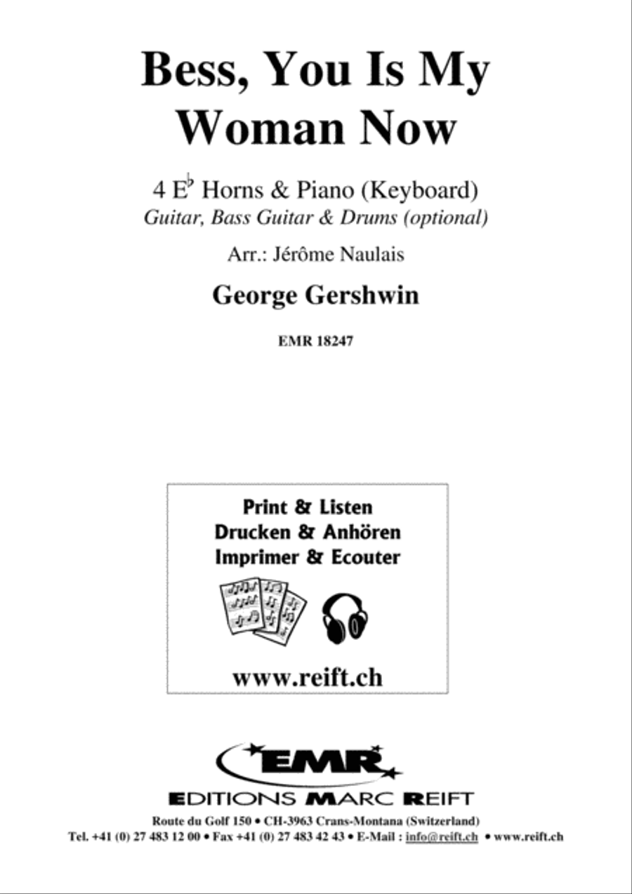 Bess, You Is My Woman Now Horn scores gallery preview page 2