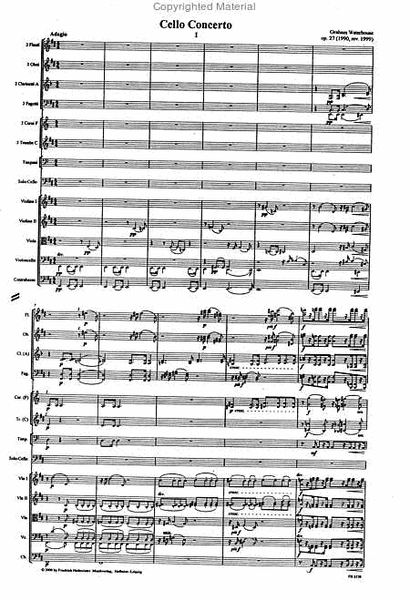 Cello Concerto op. 27 / Partitur