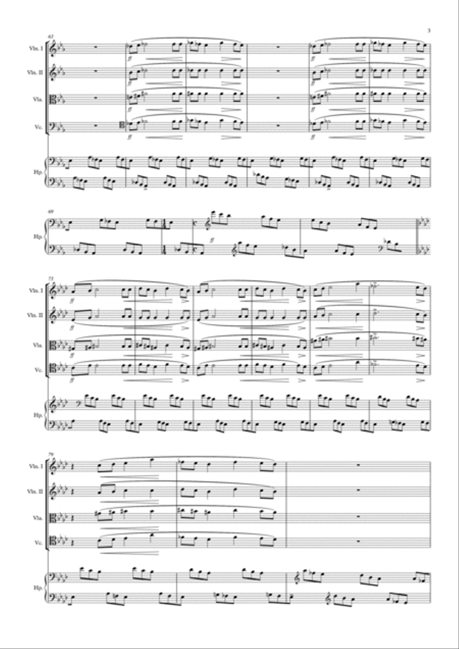 In the mists (V mlhách) Chamber Orchestra scores gallery preview page 3