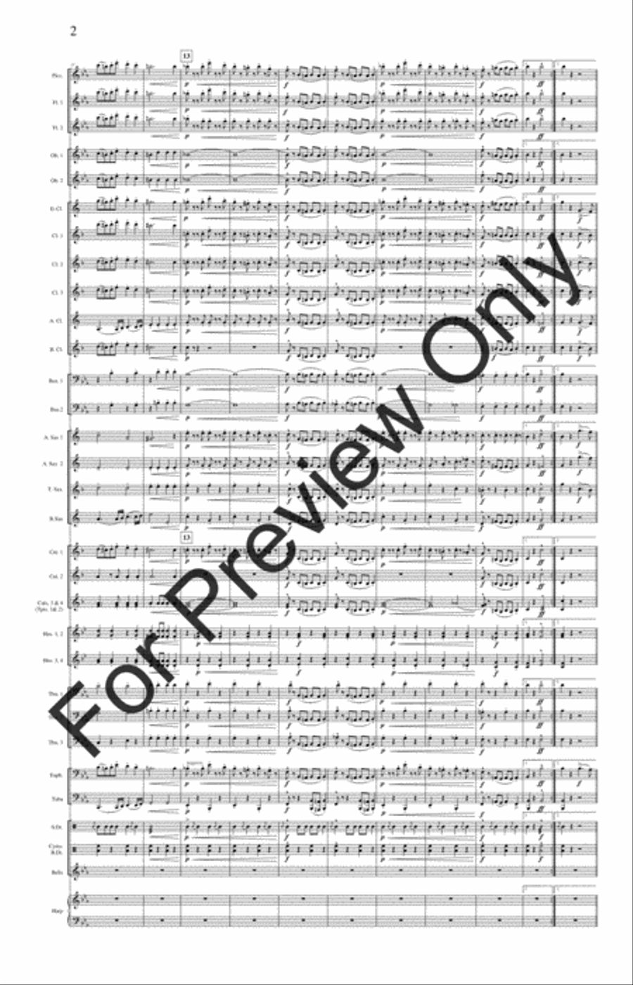 The Stars and Stripes Forever (Score) Concert Band scores gallery preview page 5
