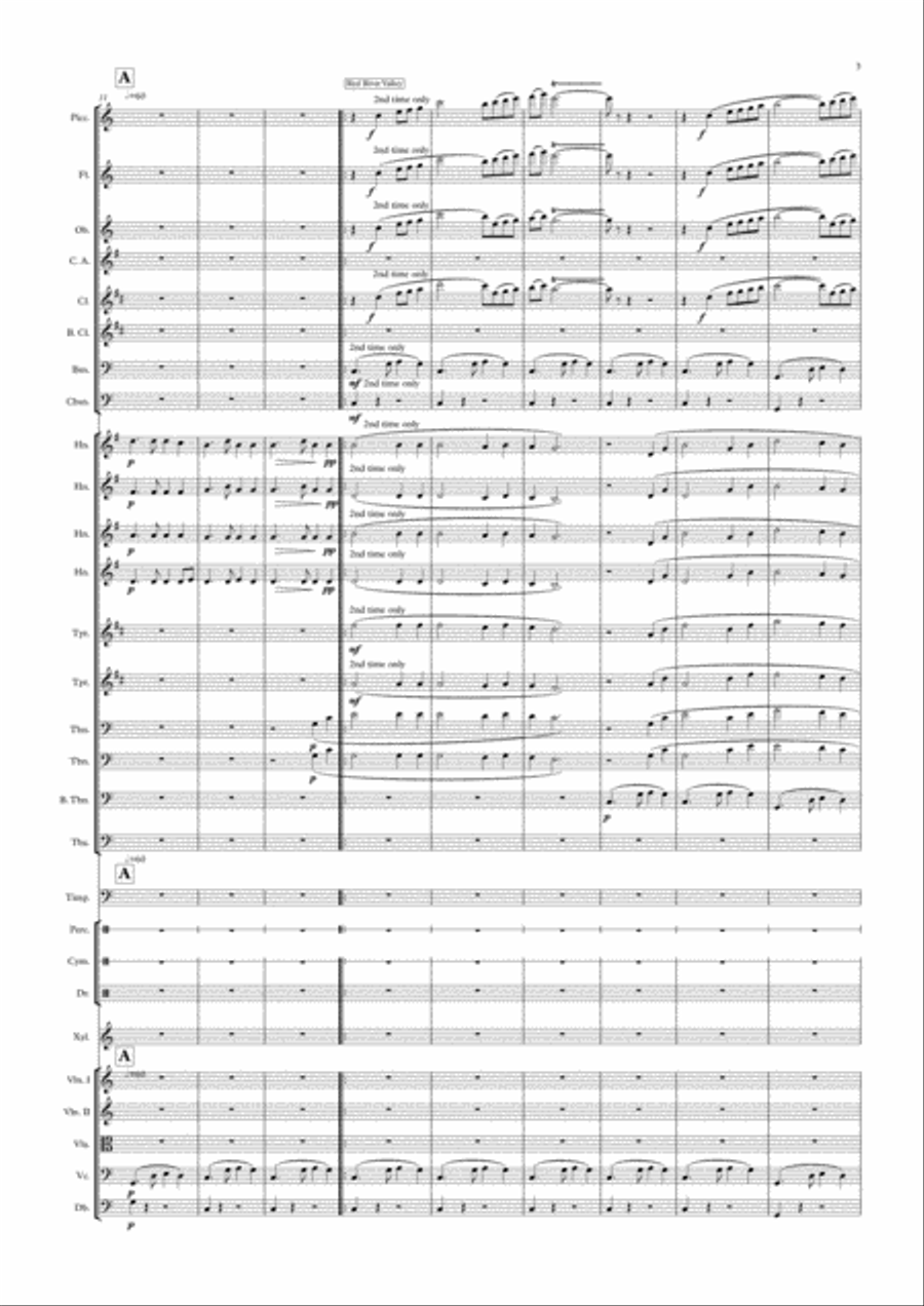 American Folk Song Suite No. 1 Full Orchestra scores gallery preview page 3