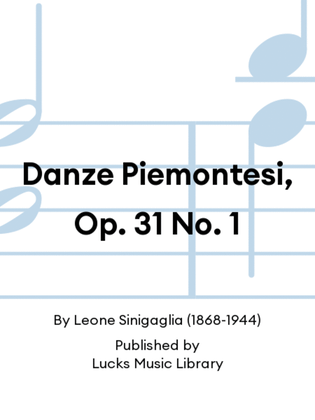 Danze Piemontesi, Op. 31 No. 1