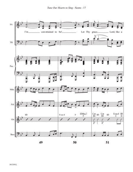 Tune Our Hearts to Sing - Instrumental Ensemble Score and Parts