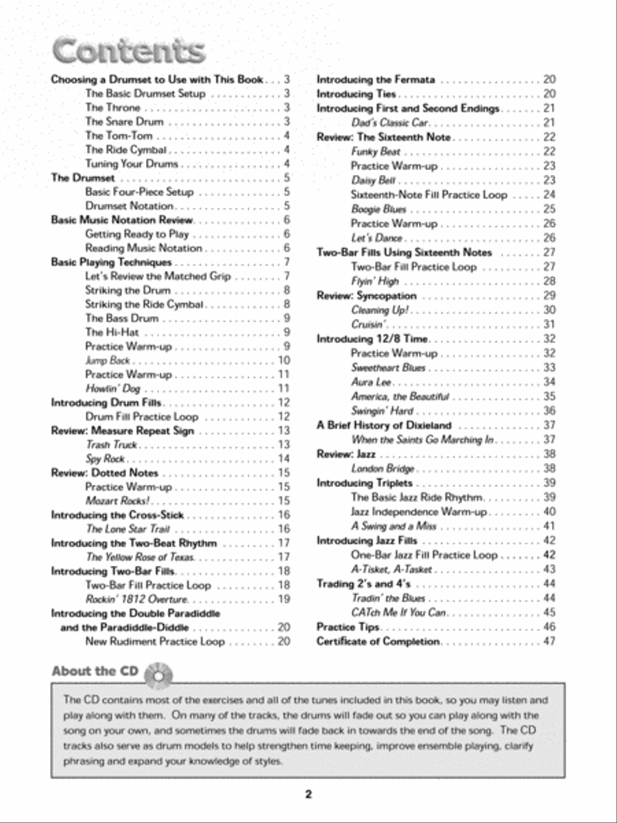 Alfred's Kid's Drumset Course Drum Set scores gallery preview page 6
