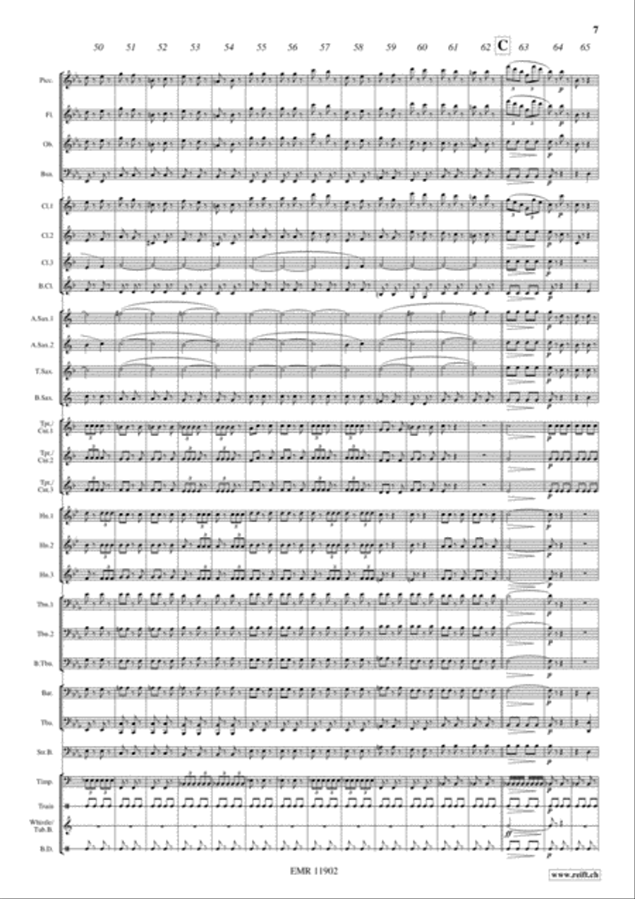 Copenhagen Steam Railway Galop Concert Band scores gallery preview page 8