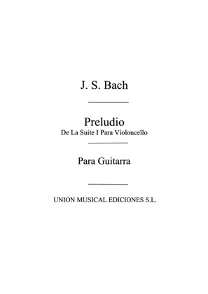 Preludio De La Suite I Para Violoncelo