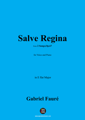 Book cover for G. Fauré-Salve Regina,in E flat Major,Op.67 No.1