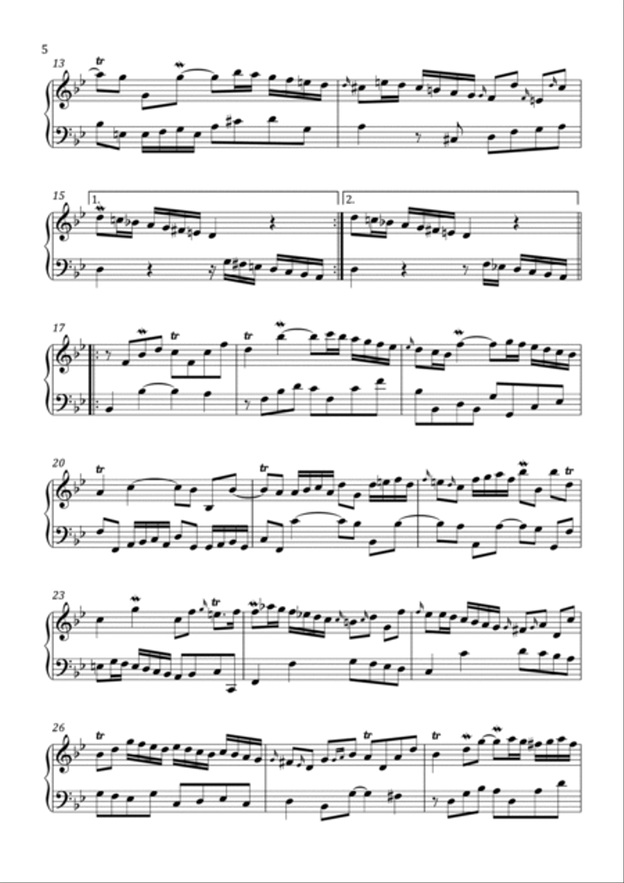 Handel - Suite No. 7 in G Minor - Intermediate Piano Method scores gallery preview page 6