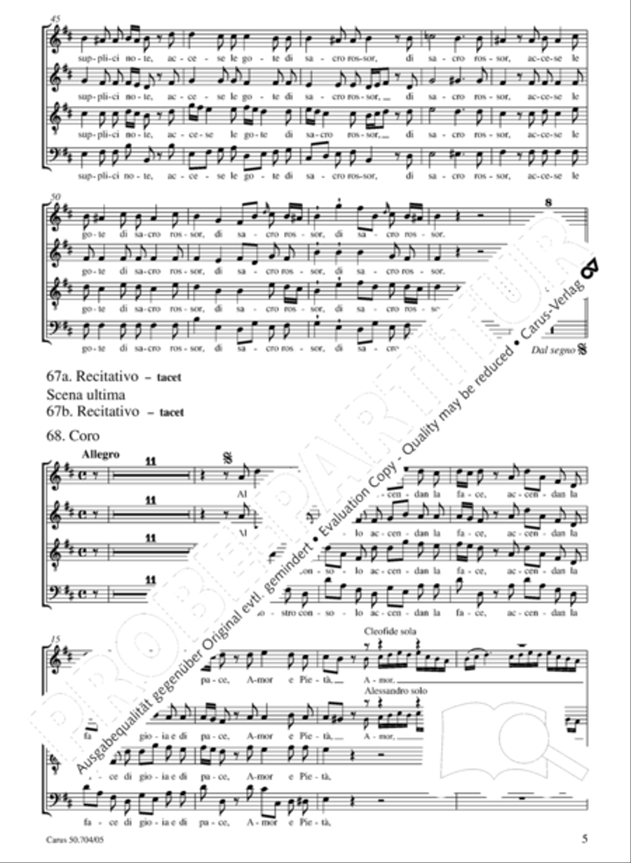 Cleofide Choir scores gallery preview page 5
