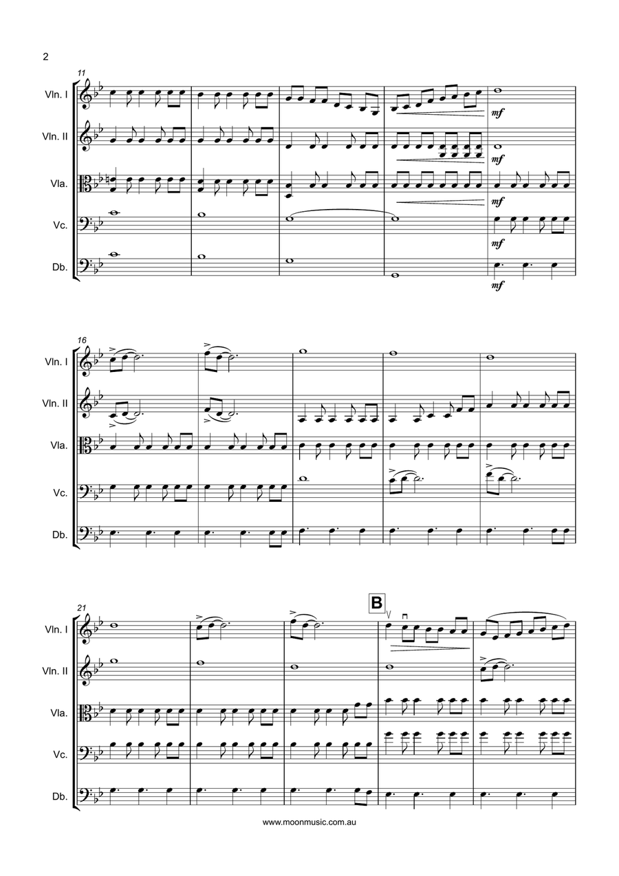 Valley of Sparks String Orchestra scores gallery preview page 2