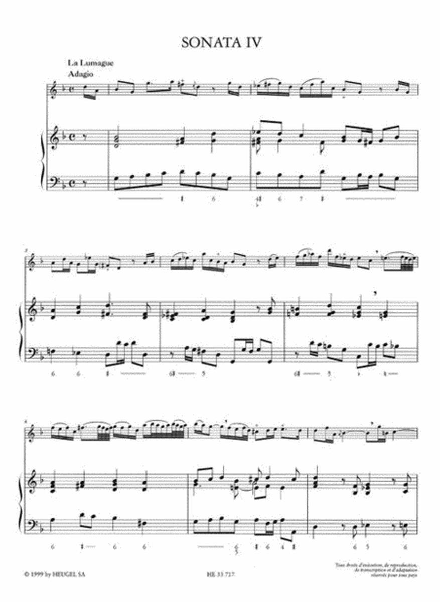 Sonates pour flutes et continuo op 2 volume 2