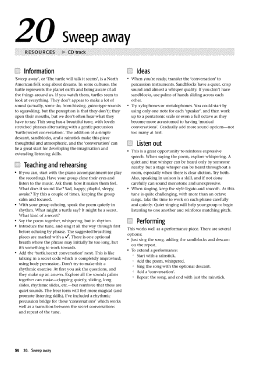 Young Voiceworks Unison Choir scores gallery preview page 30