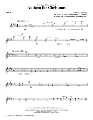 Anthem for Christmas - Violin 1
