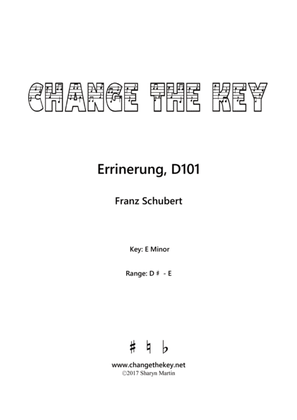 Errinerung, D101 - E Minor