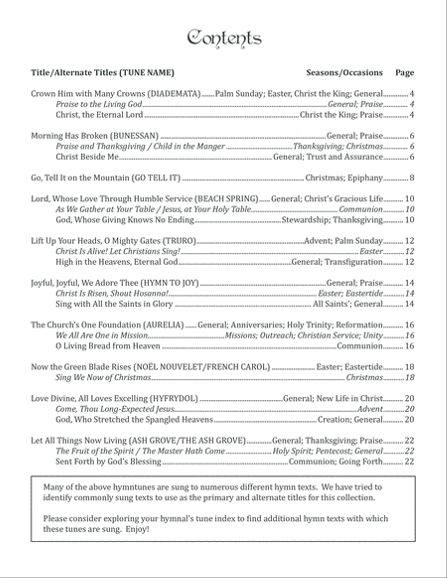 Hymns of Praise - Horn(s) in F Piano Accompaniment scores gallery preview page 3