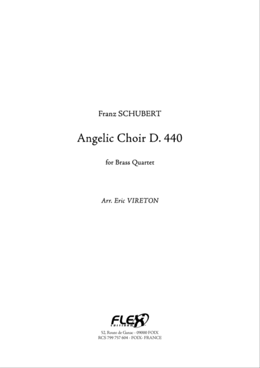 Angelic Choir D. 440 Choir scores gallery preview page 1
