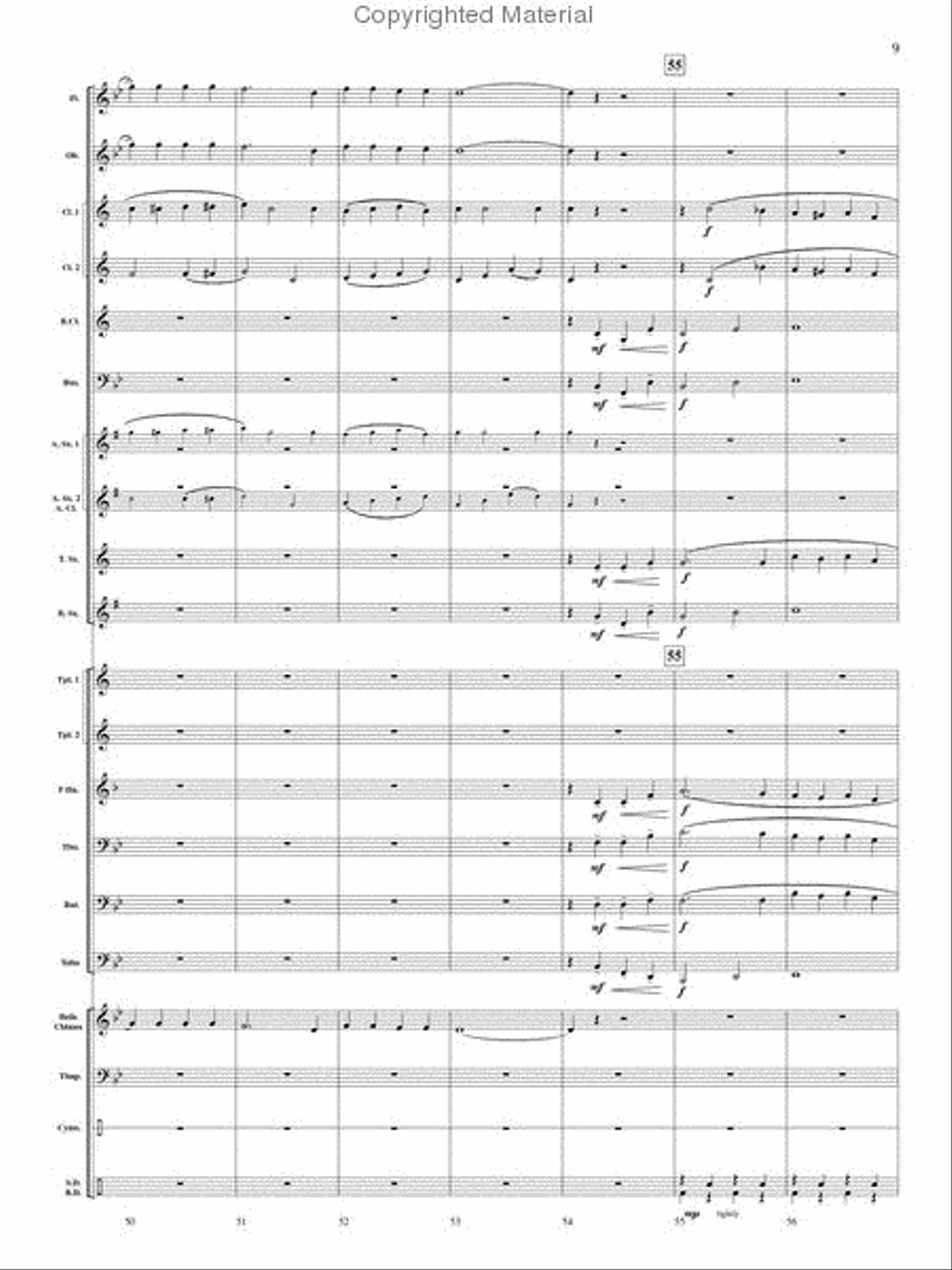Swedish Hymn of Praise Concert Band scores gallery preview page 9