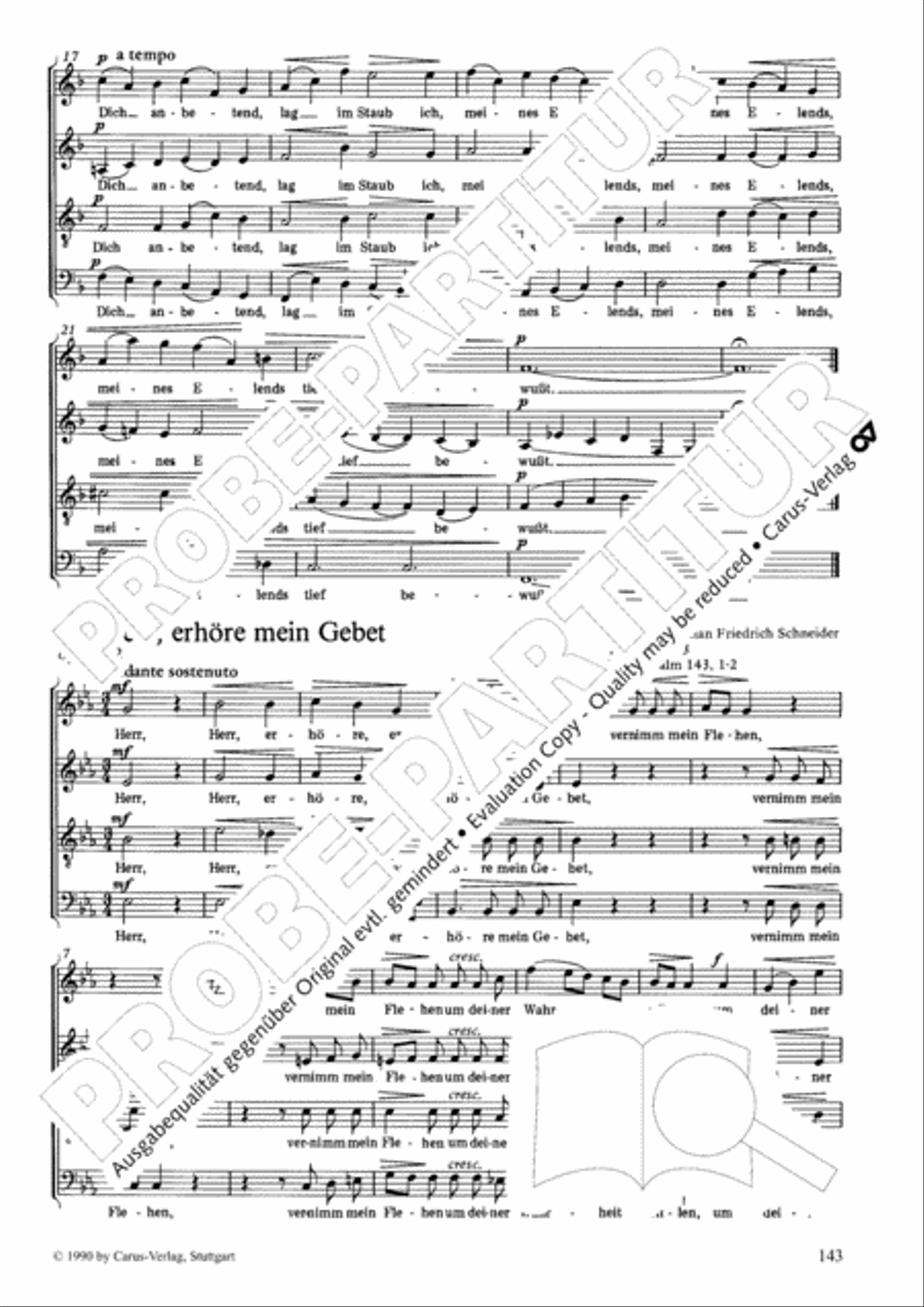 Geistliches Chorbuch der Romantik Choir scores gallery preview page 144