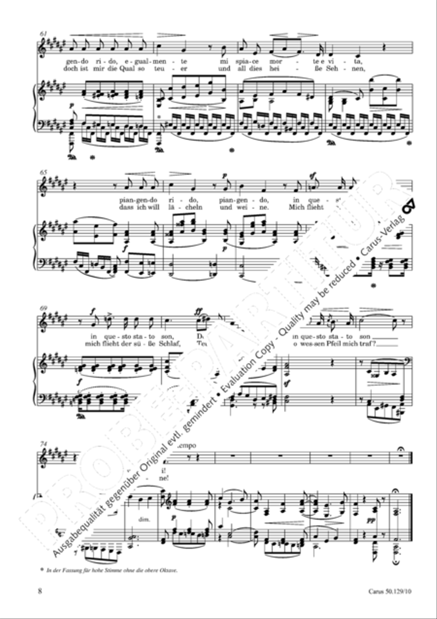 Gesange op. 129 (tiefe Stimme) Score scores gallery preview page 9