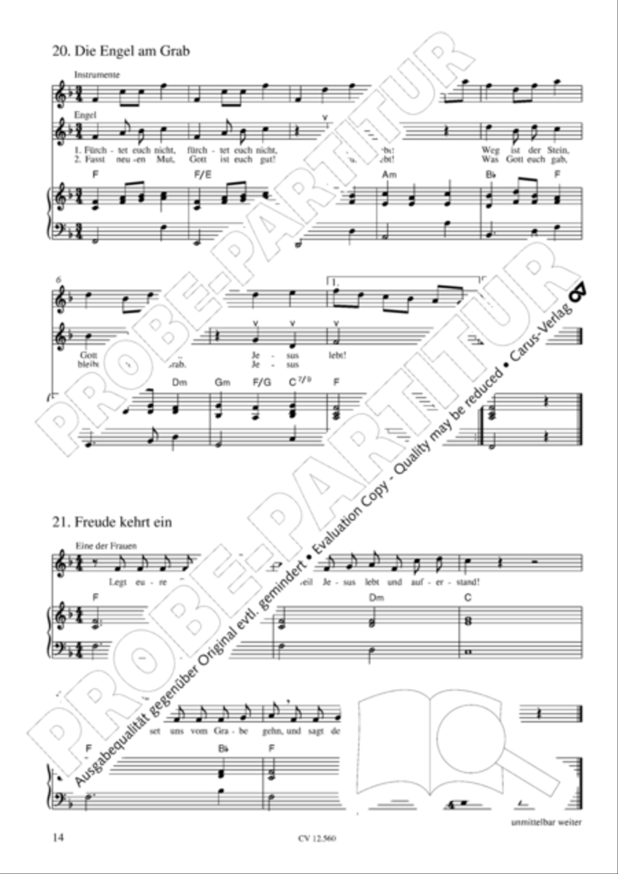 Das Tochterlein des Jairus Children's Choir scores gallery preview page 15
