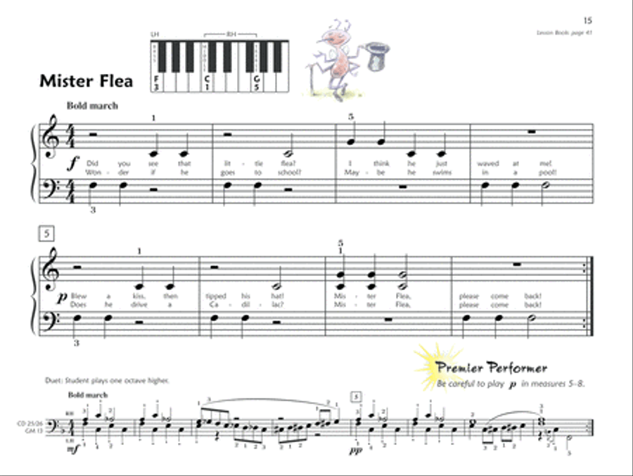 Premier Piano Course Performance, Book 1A Piano Method scores gallery preview page 8