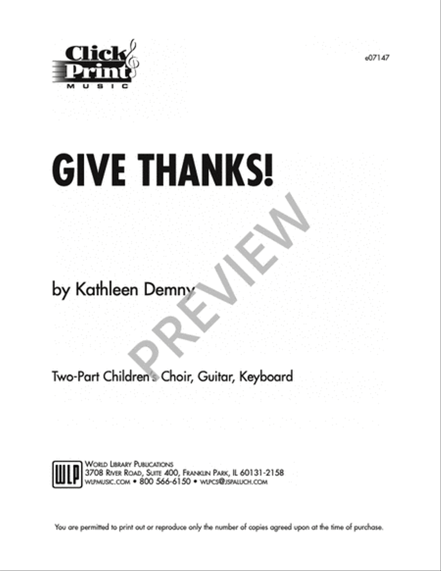 Give Thanks Give Thanks SA scores gallery preview page 4