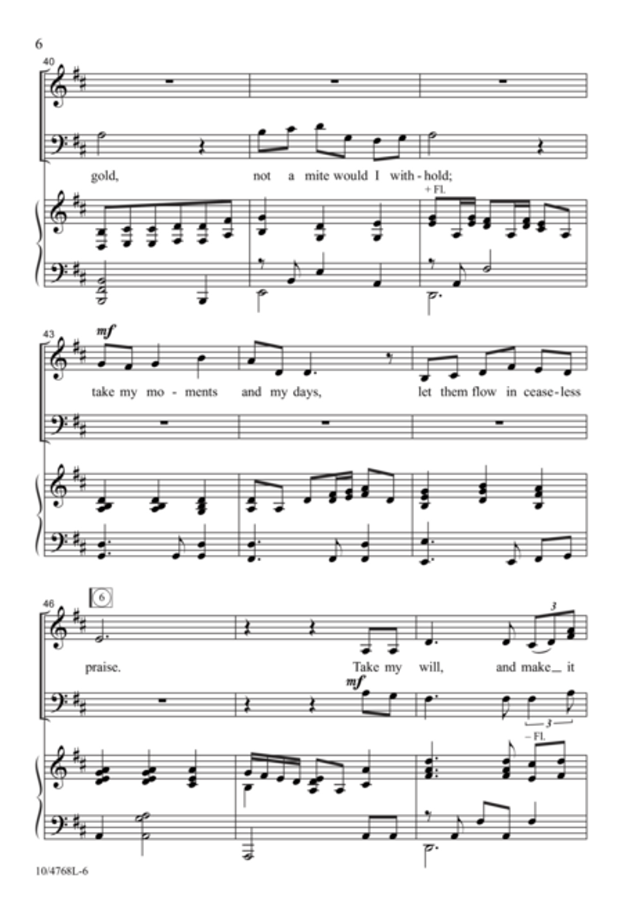 Take My Life and Walk With Me 3-Part scores gallery preview page 6
