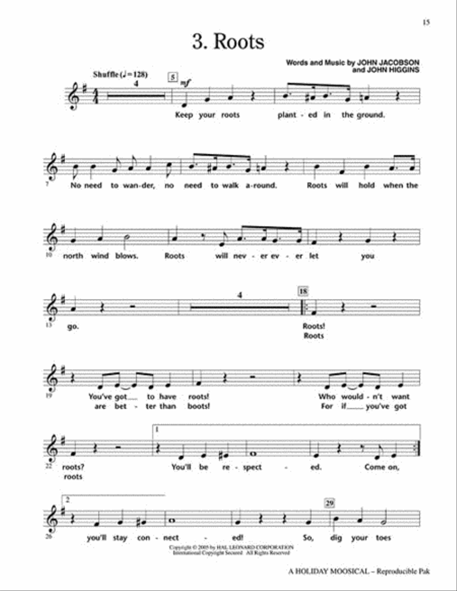 Holiday Moosical, A Holiday Moosical, A Choir scores gallery preview page 4
