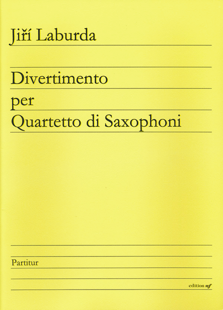 Divertimento per Quartetto di Saxophoni (2000)