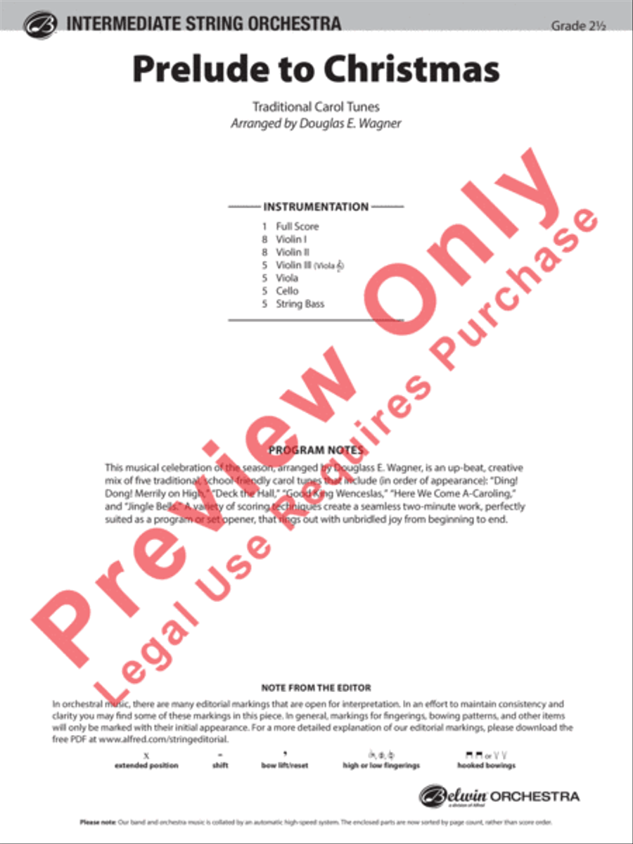 Prelude to Christmas String Orchestra scores gallery preview page 2