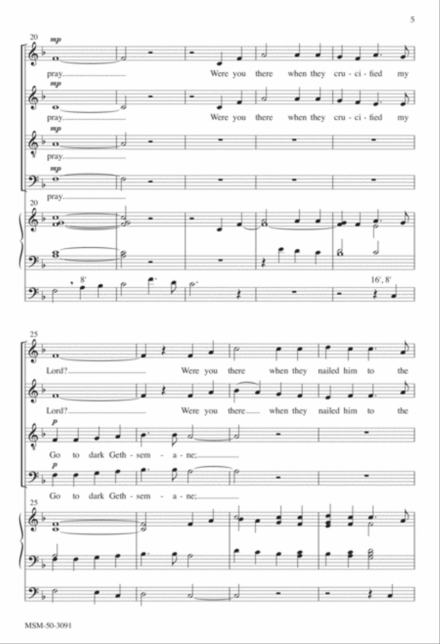 Lenten Meditation 4-Part scores gallery preview page 5