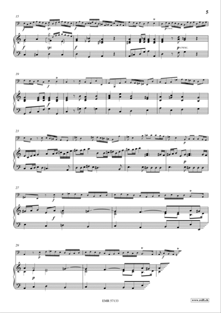 Sonata No. 3 Trombone scores gallery preview page 6