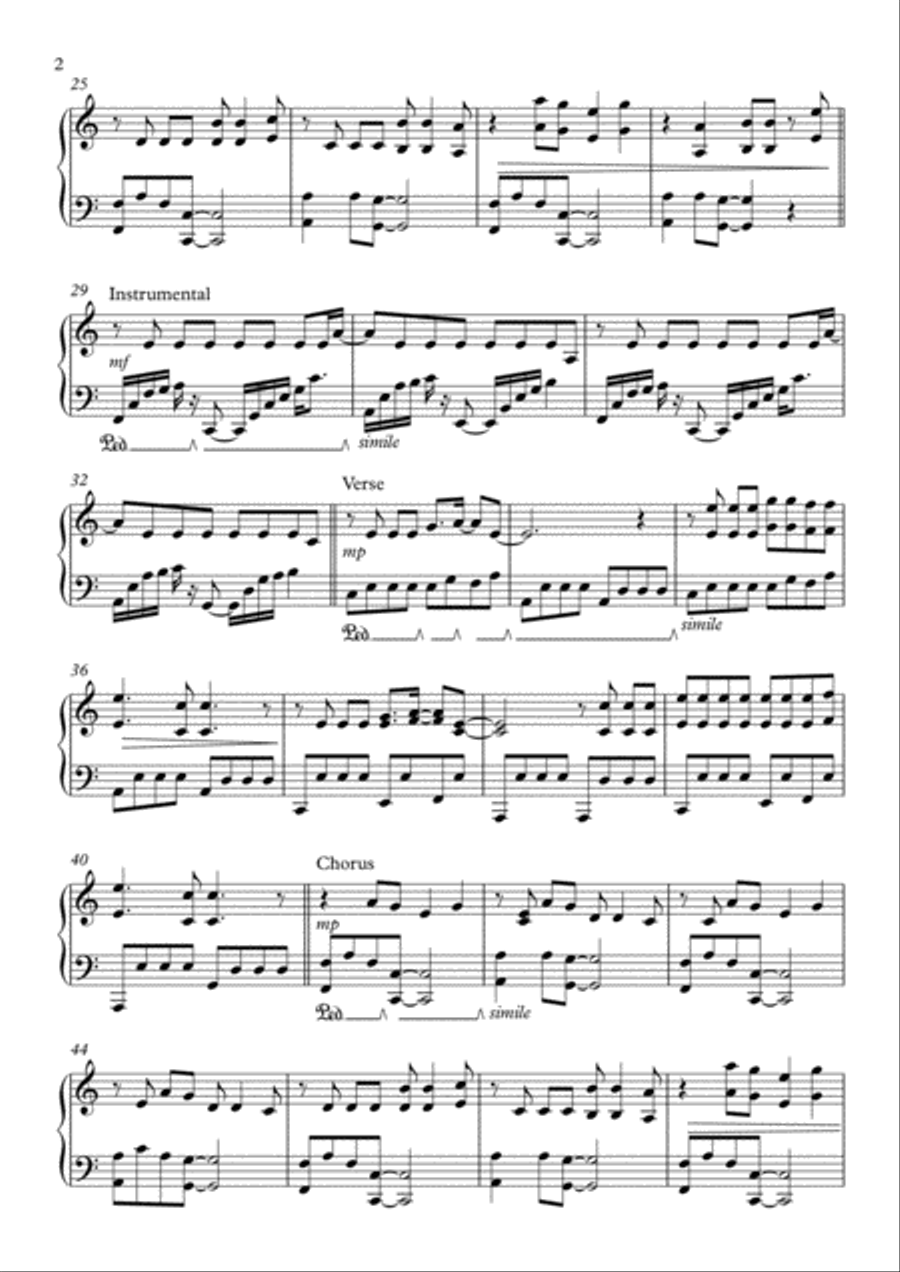 Dirty Laundry Easy Piano scores gallery preview page 2