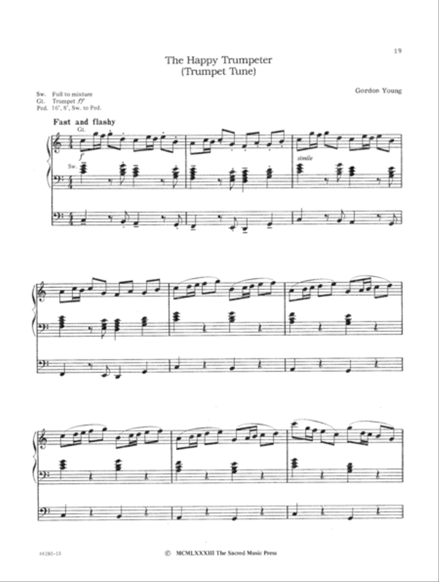 Gordon Young Organ Album Organ Solo scores gallery preview page 7