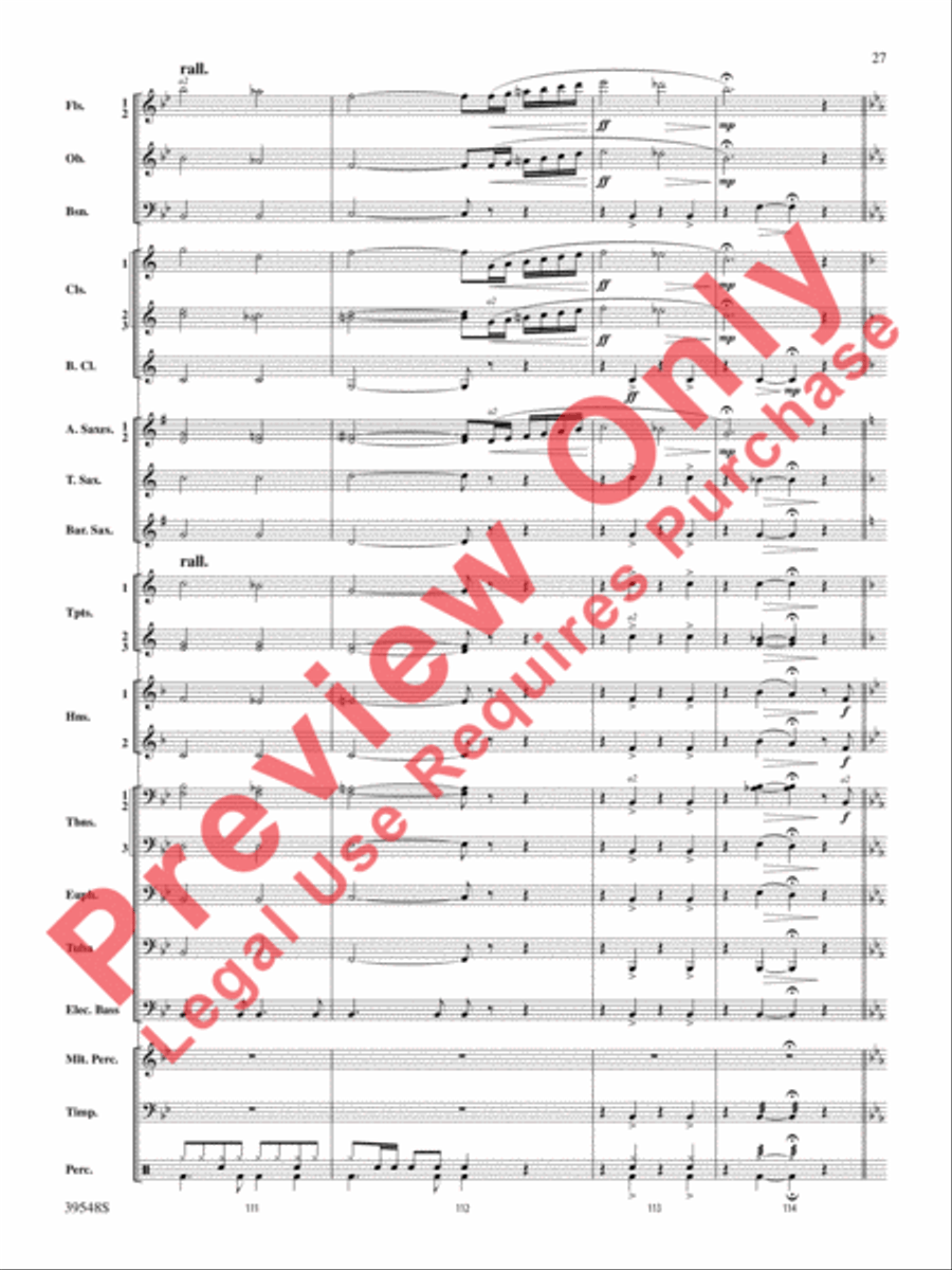 The Beatles Remembered Concert Band scores gallery preview page 28