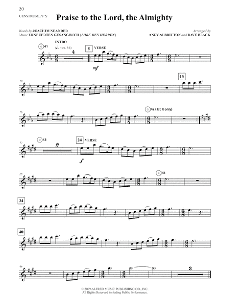Living Praise Instrumental Collection Flute scores gallery preview page 4