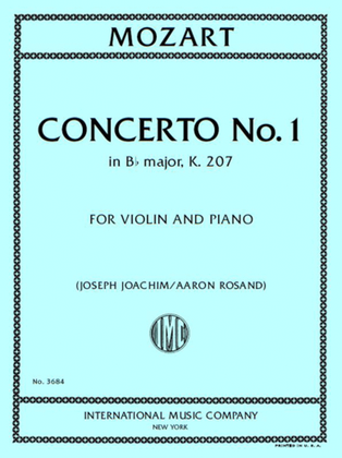 Book cover for Concerto No. 1 In B Flat Major, K. 207