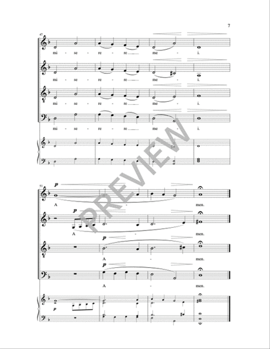 Ave verum corpus 4-Part scores gallery preview page 8